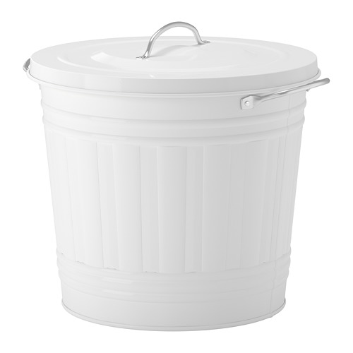 KNODD, bin with lid