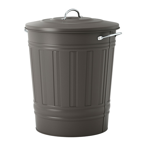 KNODD, bin with lid