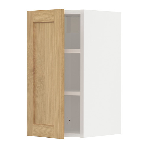 METOD wall cabinet with shelves
