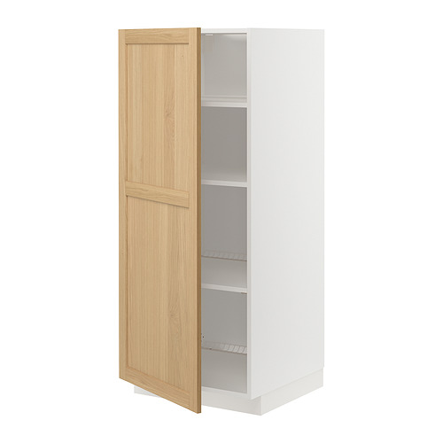 METOD high cabinet with shelves