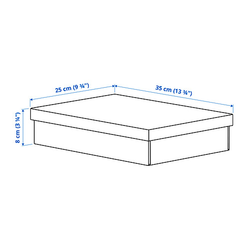 FJÄDERHARV storage box with lid