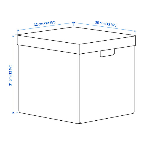 FJÄDERHARV kassi með loki