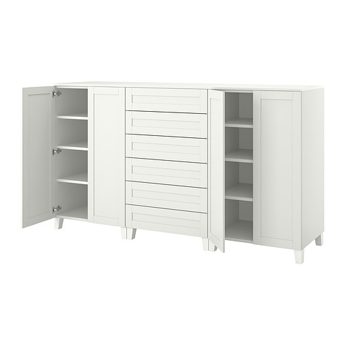 PLATSA, cabinet with doors and drawers
