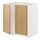 METOD, base cabinet for sink + 2 doors