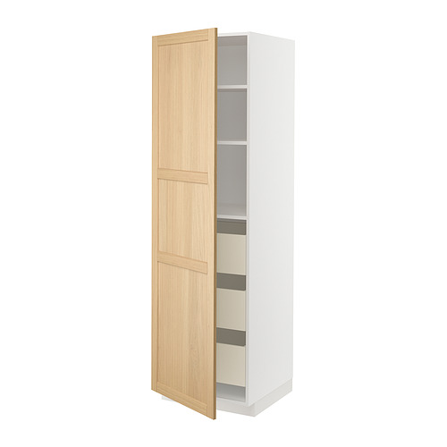 METOD/MAXIMERA high cabinet with drawers