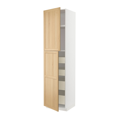 METOD/MAXIMERA hi cab w 2 doors/4 drawers