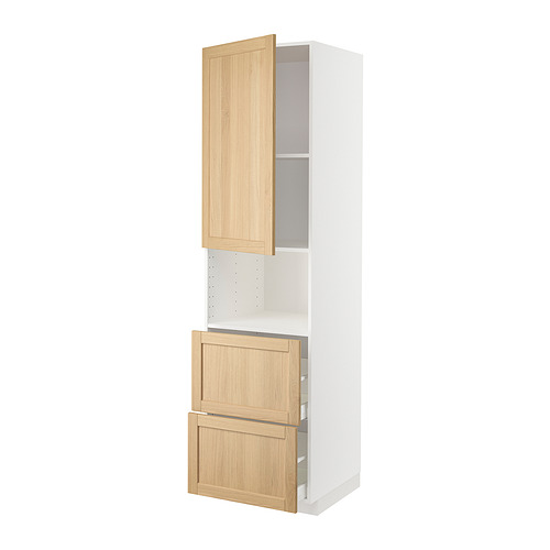METOD/MAXIMERA hi cab f micro w door/2 drawers