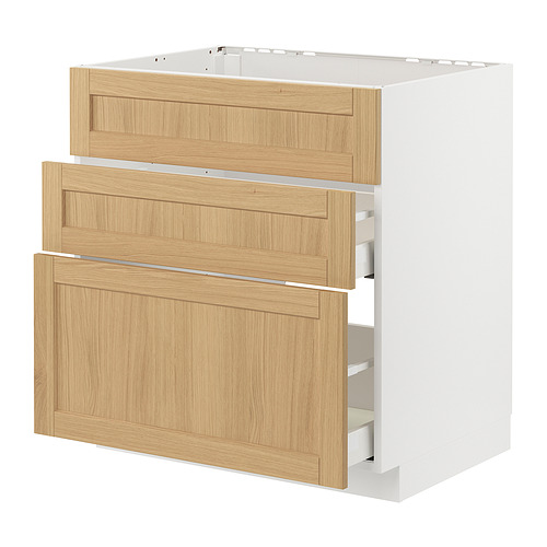 METOD/MAXIMERA base cab f sink+3 fronts/2 drawers