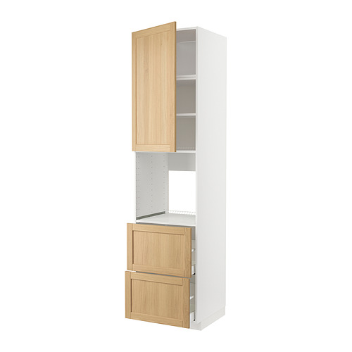 METOD/MAXIMERA high cabinet f oven+door/2 drawers