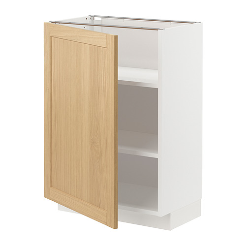 METOD base cabinet with shelves