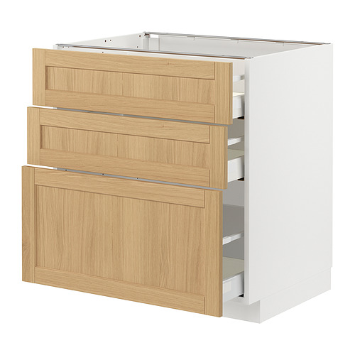 METOD/MAXIMERA base cabinet with 3 drawers