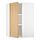 METOD, corner wall cabinet with shelves