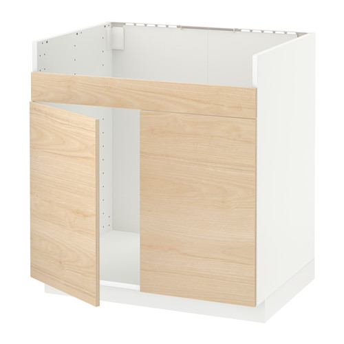 METOD, base cab f HAVSEN double bowl sink