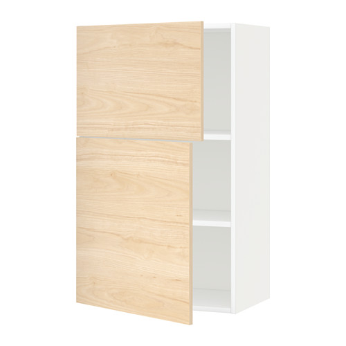 METOD wall cabinet with shelves/2 doors