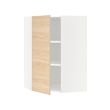 METOD corner wall cabinet with shelves