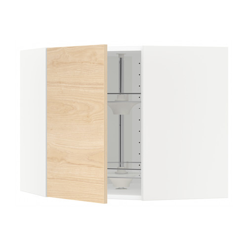 METOD corner wall cabinet with carousel
