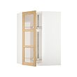 METOD corner wall cab w carousel/glass dr