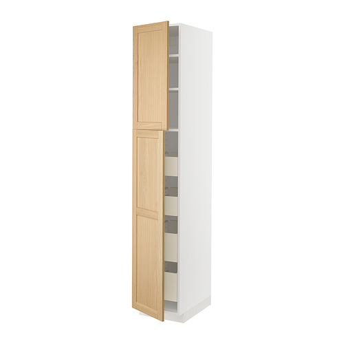 METOD/MAXIMERA hi cab w 2 doors/4 drawers