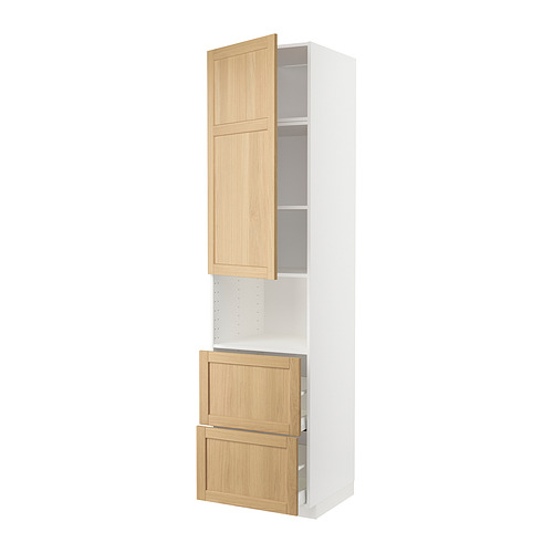 METOD/MAXIMERA hi cab f micro w door/2 drawers