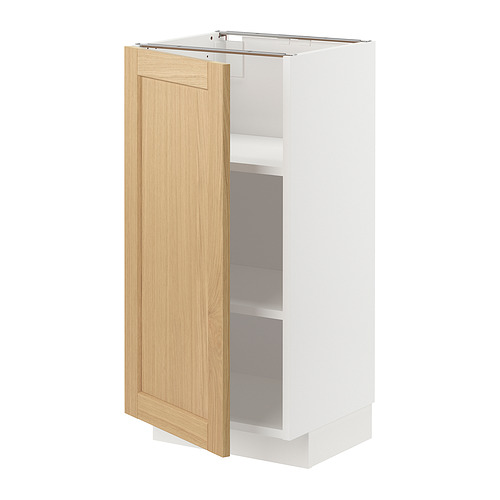 METOD base cabinet with shelves