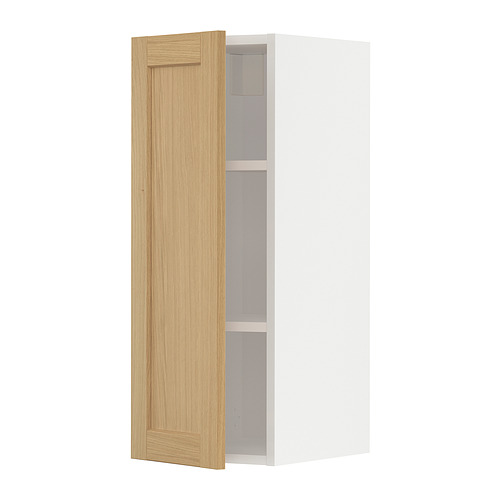 METOD wall cabinet with shelves