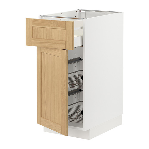 METOD/MAXIMERA base cab w wire basket/drawer/door