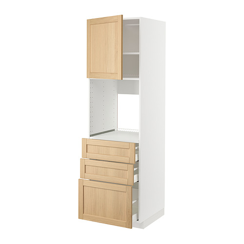 METOD/MAXIMERA high cab f oven w door/3 drawers
