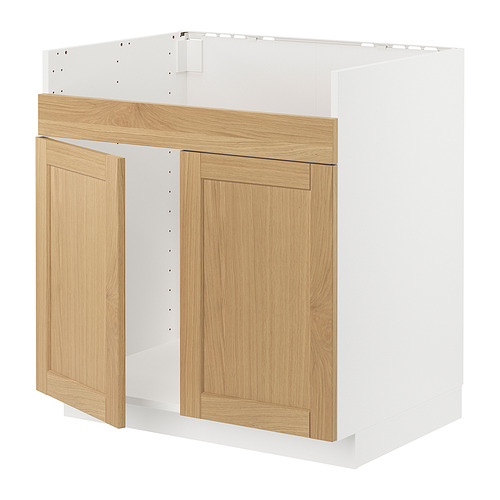 METOD base cab f HAVSEN double bowl sink
