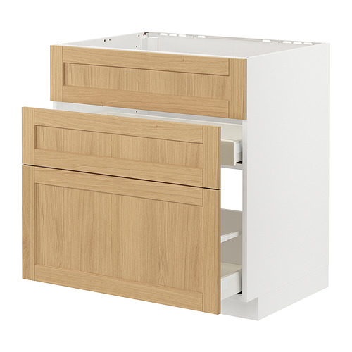 METOD/MAXIMERA base cab f sink+3 fronts/2 drawers