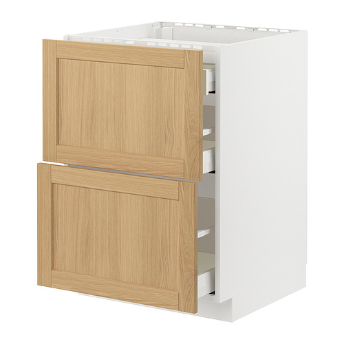 METOD/MAXIMERA base cab f hob/2 fronts/3 drawers