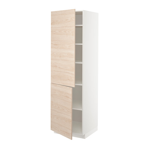 METOD high cabinet with shelves/2 doors