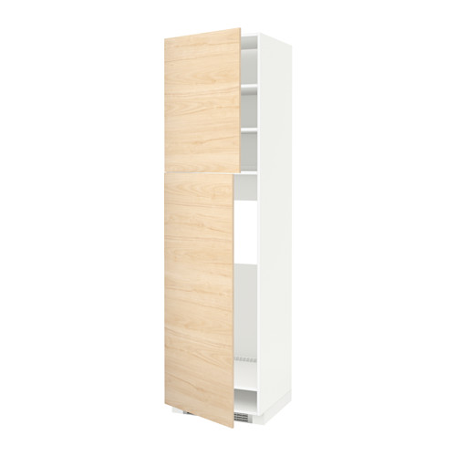 METOD high cabinet for fridge w 2 doors