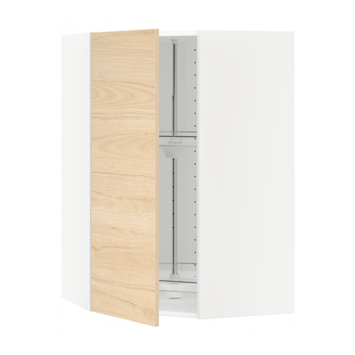 METOD corner wall cabinet with carousel