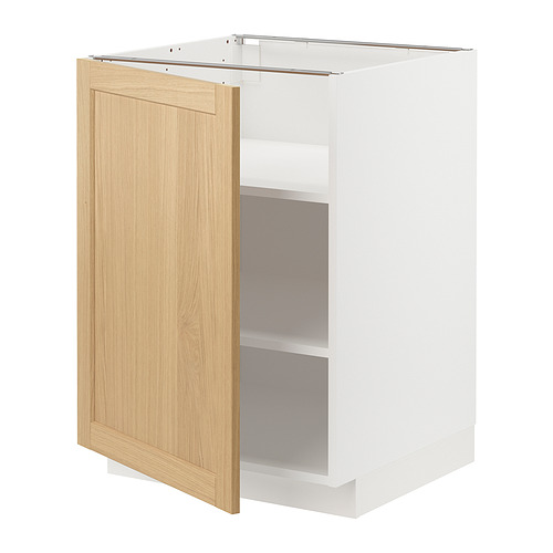 METOD base cabinet with shelves