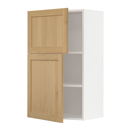 METOD wall cabinet with shelves/2 doors