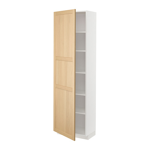 METOD high cabinet with shelves