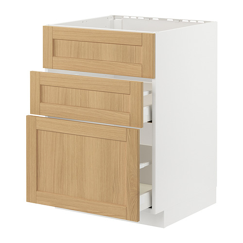 METOD/MAXIMERA base cab f sink+3 fronts/2 drawers