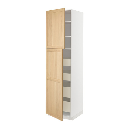 METOD/MAXIMERA hi cab w 2 doors/4 drawers