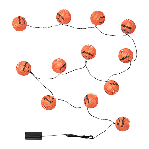 KUSTFYR, LED ljósasería, 12 ljósa