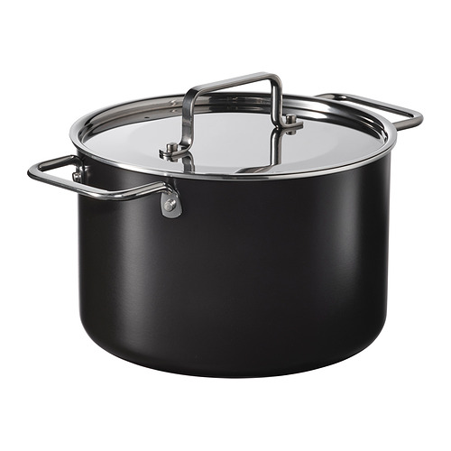 GULDÖRING, pot with lid