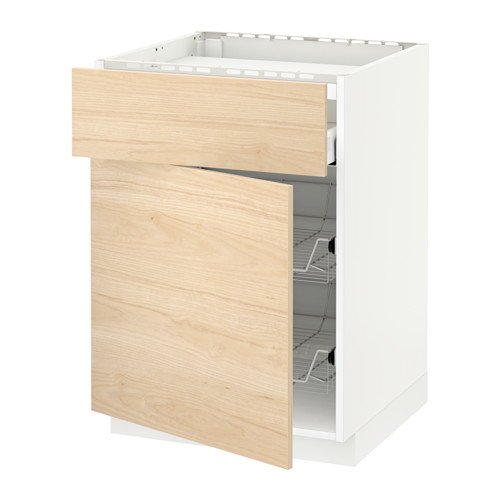 METOD/MAXIMERA base cab f hob/drawer/2 wire bskts