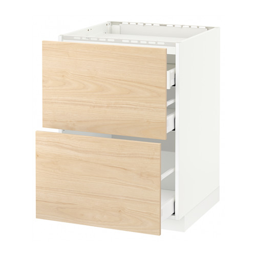 METOD/MAXIMERA base cab f hob/2 fronts/3 drawers