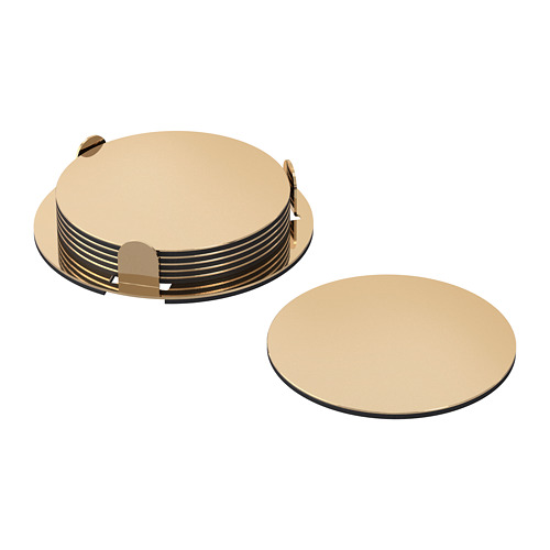 GLATTIS, coasters with holder