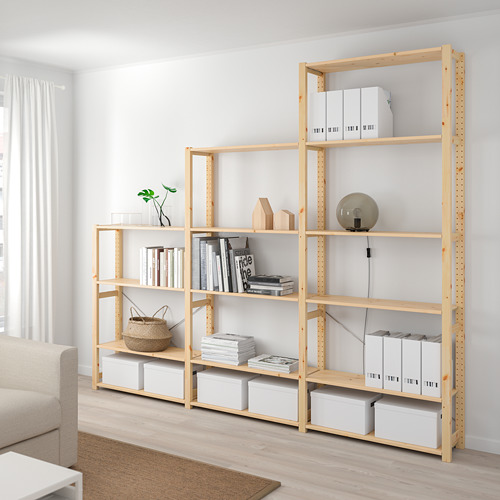 IVAR, 3 sections/shelves