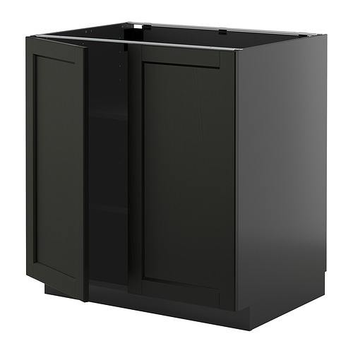 METOD base cabinet with shelves/2 doors