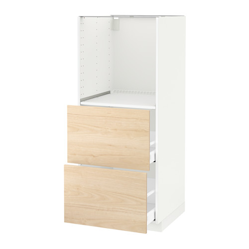 METOD/MAXIMERA high cabinet w 2 drawers for oven