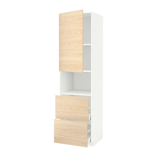 METOD/MAXIMERA hi cab f micro w door/2 drawers
