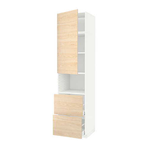 METOD/MAXIMERA hi cab f micro w door/2 drawers