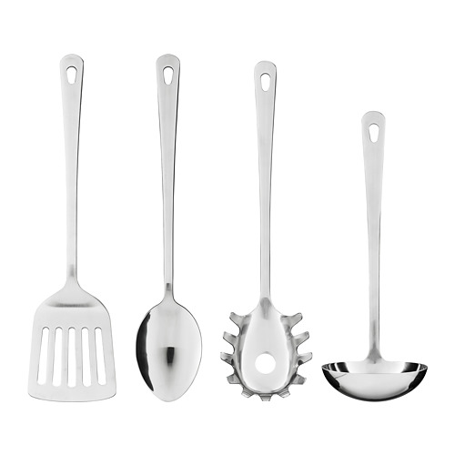 GRUNKA, 4-piece kitchen utensil set