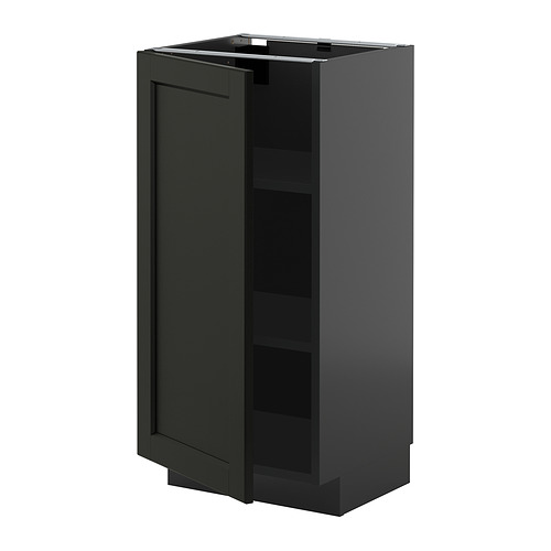 METOD base cabinet with shelves